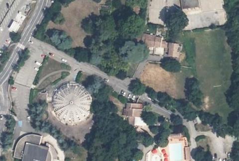 Vue aérienne du Ardèche Camping à Privas