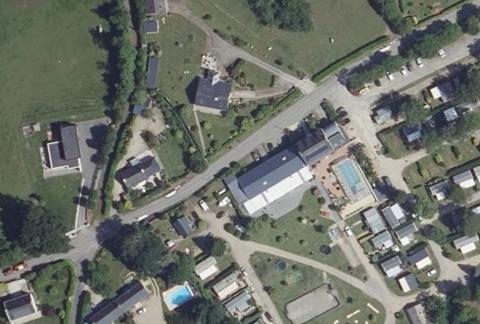 Vue aérienne du Camping à l’Abri de l’Océan à Baye