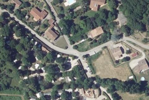 Vue aérienne du Camping Ariège la Roucateille à Montgaillard