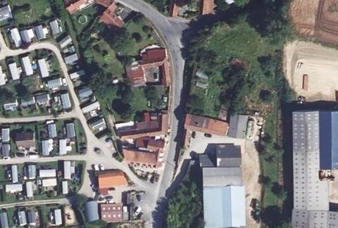 Vue aérienne du Camping Auberge des Étangs à Roussent