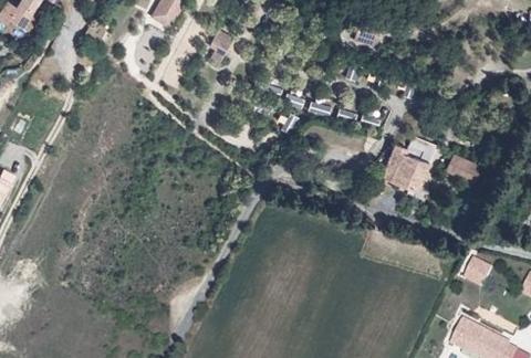 Vue aérienne du Camping Beau Rivage à Saint-Ambroix