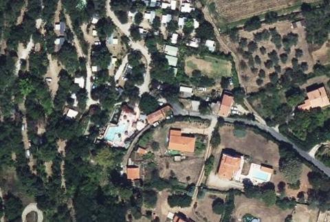 Vue aérienne du Camping Bellevue à Ria-Sirach