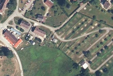 Vue aérienne du Camping Bellevue à Saint-Alban-de-Montbel