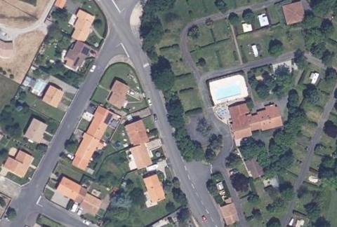 Vue aérienne du Camping Bois Vert à Le Tallud