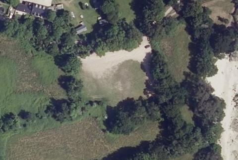 Vue aérienne du Camping Bot-Conan Lodge à Fouesnant