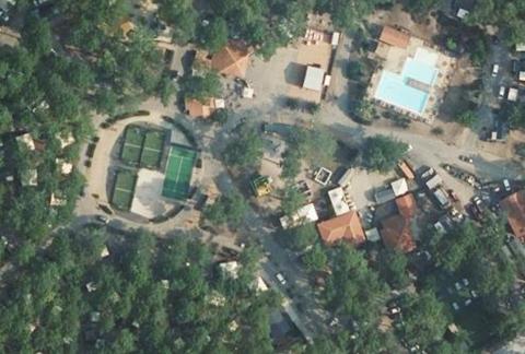 Vue aérienne du Camping Campéole le Vivier à Biscarrosse