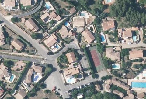 Vue aérienne du Camping Complexe Touristique du Soleil de Creissan à Creissan