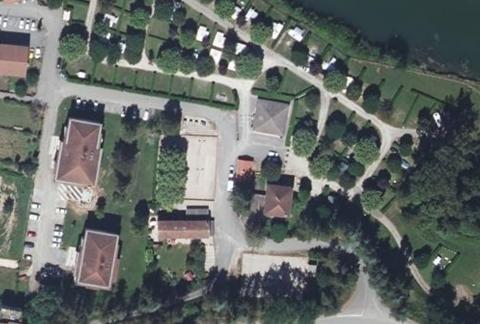 Vue aérienne du Camping Côté Vercors à Saint-Nazaire-en-Royans