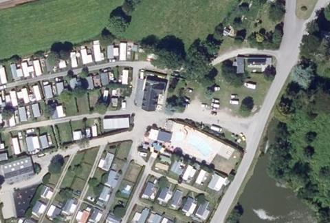 Vue aérienne du Camping de l’’ Étang à Carnac