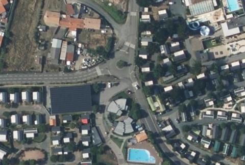 Vue aérienne du Camping de l’Océan à Brem-sur-Mer