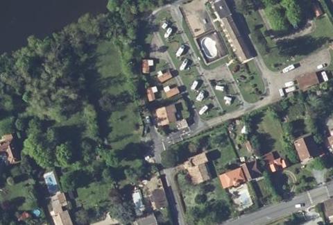 Vue aérienne du Camping de la Bastide à Pineuilh
