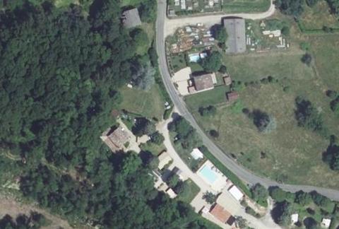 Vue aérienne du Camping de la Bonnette à Caylus