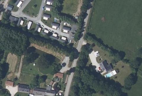 Vue aérienne du Camping de la Chapeaudière à Ligne