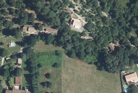 Vue aérienne du Camping de la Châtaigneraie à Génolhac