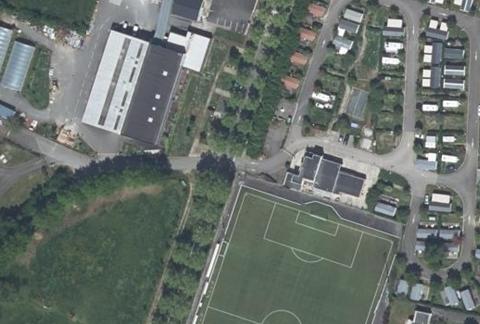 Vue aérienne du Camping de la Loire à Cordemais