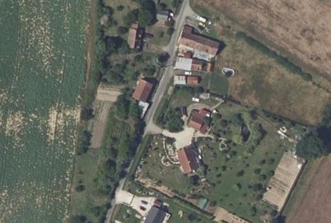 Vue aérienne du Camping de la Quintaine à Bélâbre