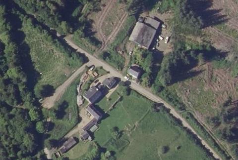Vue aérienne du Camping de la Rivière d’Argent à Huelgoat