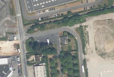 Vue aérienne du Camping de la Vallée à Lisieux