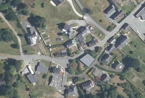 Vue aérienne du Camping de Milin Kerhe à Pabu