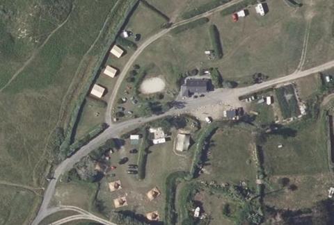 Vue aérienne du Camping de Penn-Enez à Landéda