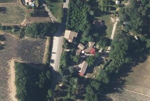 Vue aérienne du Camping de Trente Pas à Saint-Ferréol-Trente-Pas