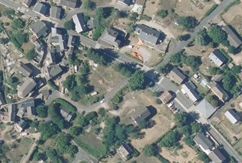 Vue aérienne du Camping Del Ron à Quézac