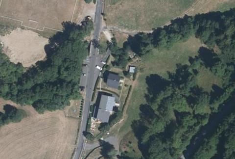 Vue aérienne du Camping des Blats à Saint-Jacques-des-Blats