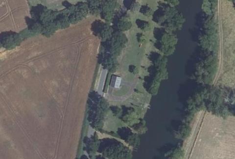 Vue aérienne du Camping des Chaintres à Ruillé-sur-Loir