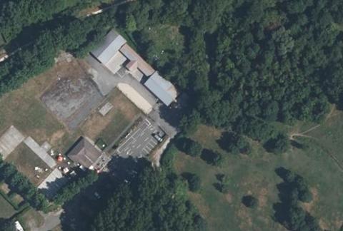 Vue aérienne du Camping des Genêts à Gex