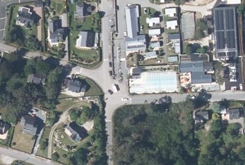 Vue aérienne du Camping des Pins à Erquy