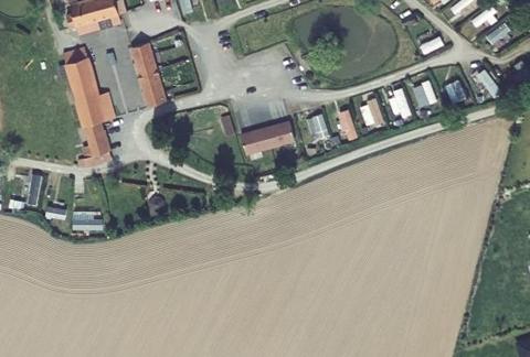 Vue aérienne du Camping des Roses à Esquelbecq