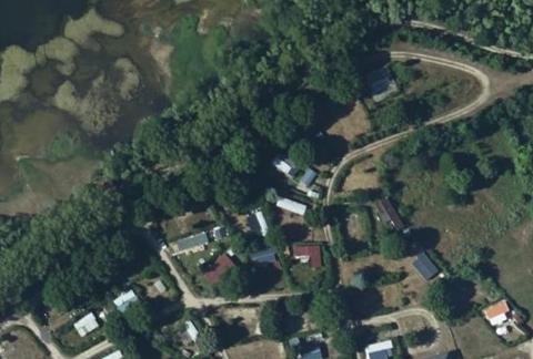 Vue aérienne du Camping Domaine des 3 Lacs à Bernières-sur-Seine