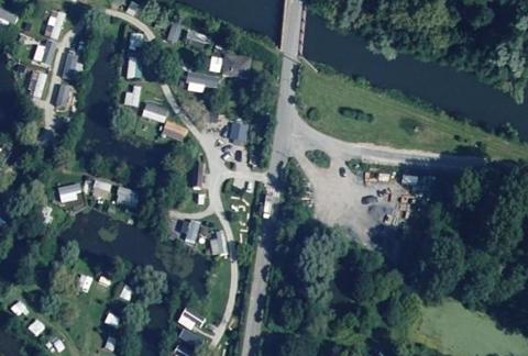 Vue aérienne du Camping du Grand Pré à Long