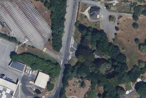 Vue aérienne du Camping du Gué Saint-Léonard à Mayenne