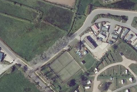 Vue aérienne du Camping du Hâble à Omonville-la-Rogue