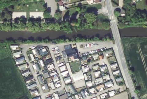 Vue aérienne du Camping du Pont à Cochons à Téteghem