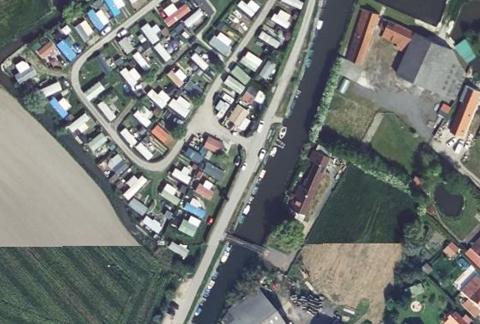 Vue aérienne du Camping du Rivage à Serques