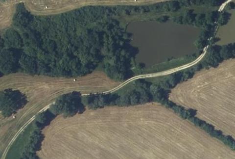 Vue aérienne du Camping en Salvan à Vaudreuille
