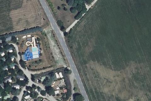 Vue aérienne du Camping et au Tylo Soleil à Dauphin