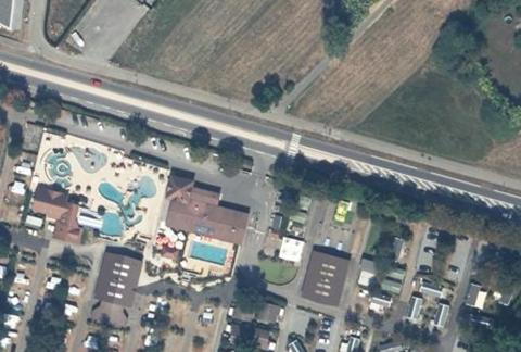 Vue aérienne du Camping Europa à Saint-Jorioz