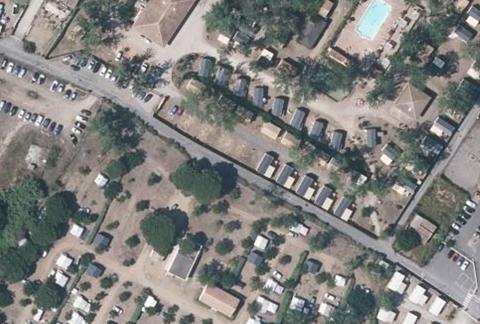 Vue aérienne du Camping Gcu Vias Améthyste à Vias
