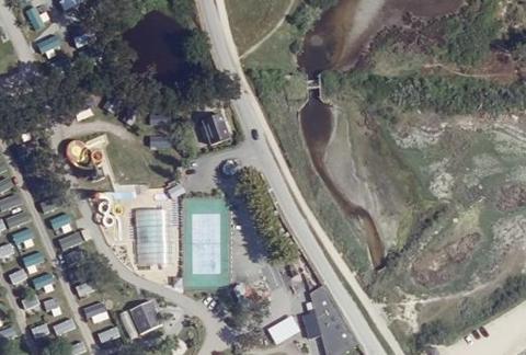 Vue aérienne du Camping Grand Large à Fouesnant