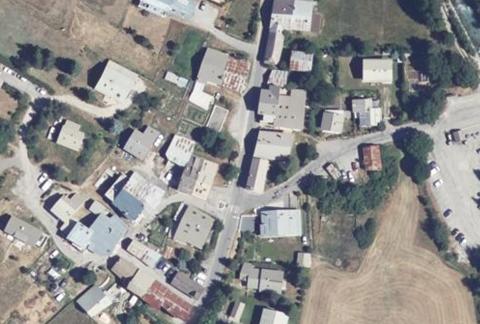 Vue aérienne du Camping Huttopia la Clarée à Val-des-Prés