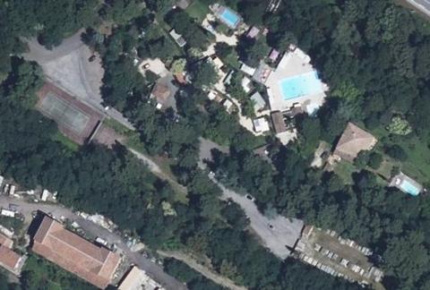 Vue aérienne du Camping l’Orée des Cévennes à Saint-Jean-de-Valériscle