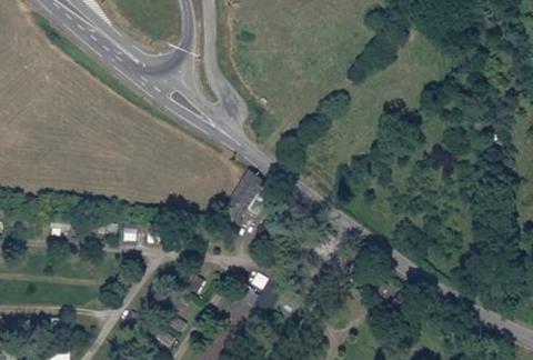 Vue aérienne du Camping la Bergerie à Lanne
