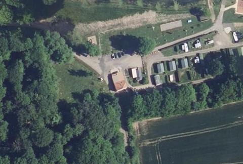 Vue aérienne du Camping la Croix du Bois Sacker à Burtoncourt