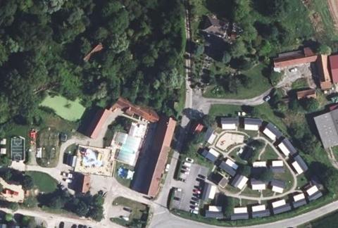 Vue aérienne du Camping la Ferme des Aulnes à Nampont