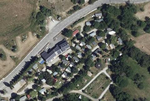 Vue aérienne du Camping la Griole à Targassonne