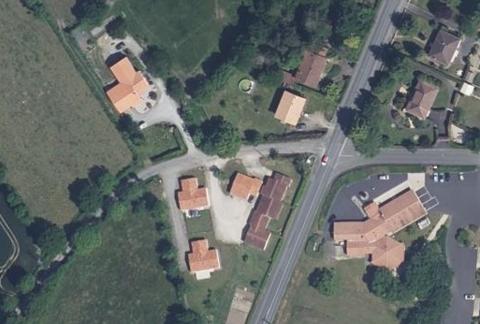Vue aérienne du Camping la Kanöpée à Moncoutant