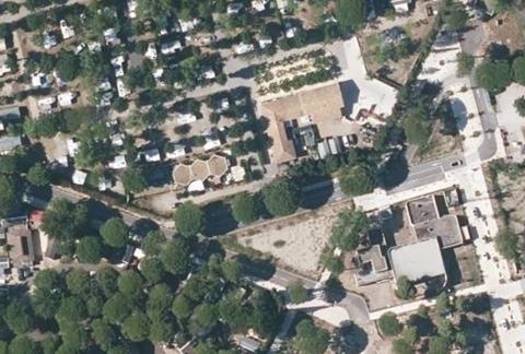 Vue aérienne du Camping la Petite Motte à La Grande-Motte